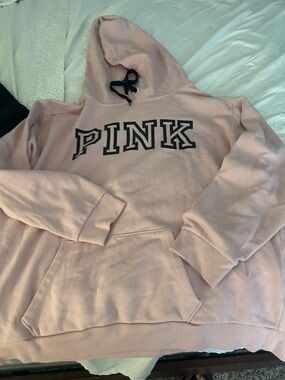 Women’s PINK Victoria's Secret Light Pink Logo Hoodie large